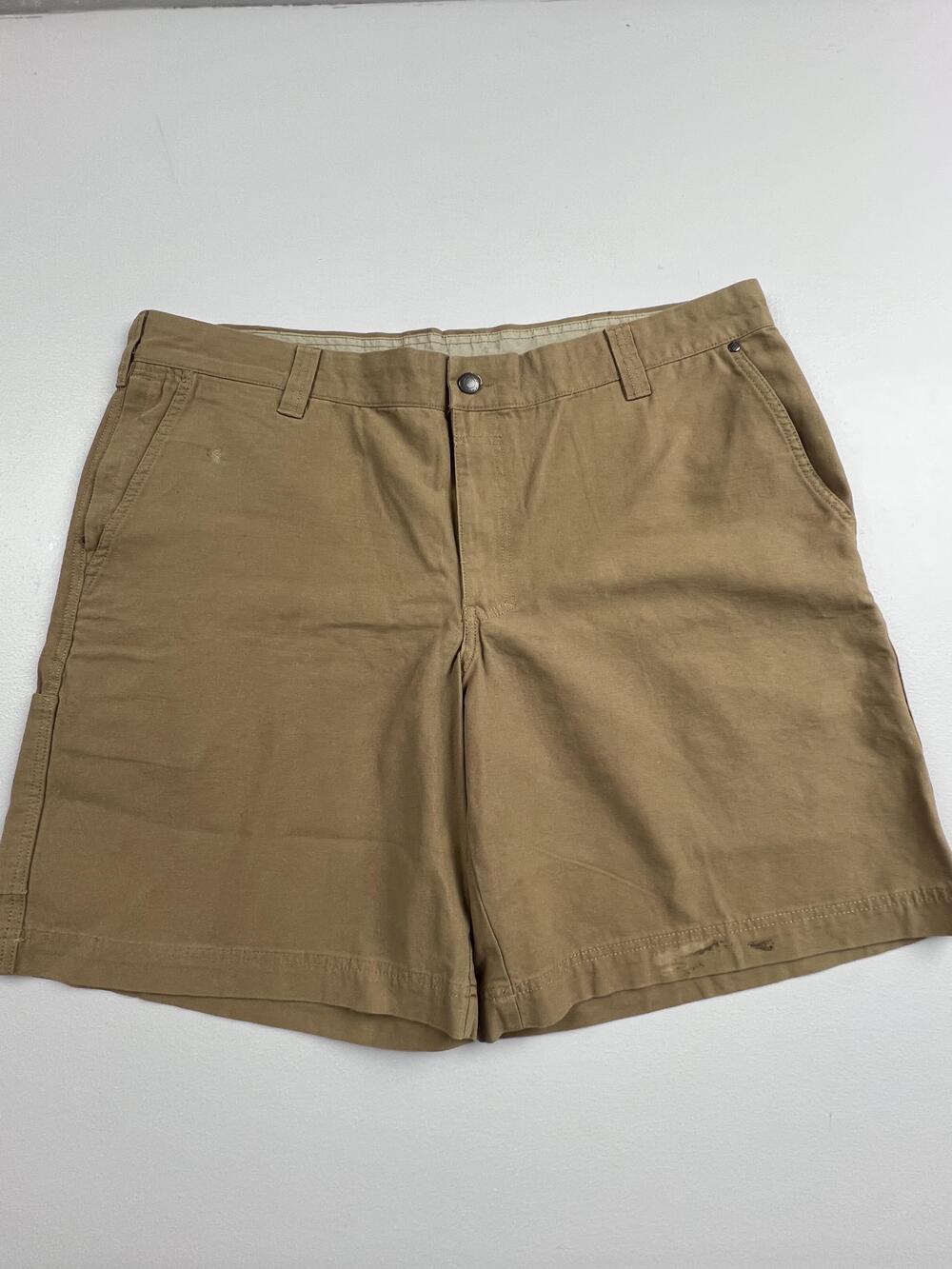 Columbia Shorts Mens 40 Beige Chino Flat Front Canvas Casual Summer